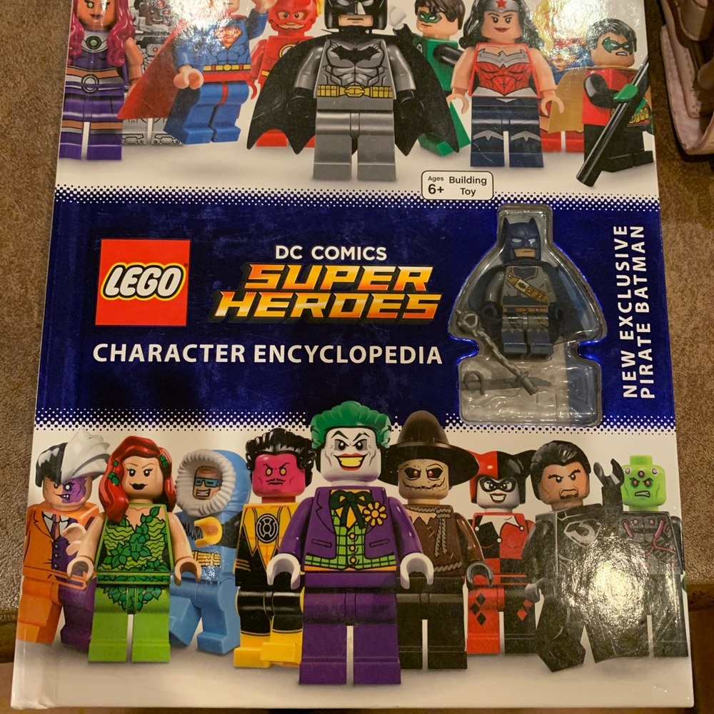 Legos DC superheroes book with Lego